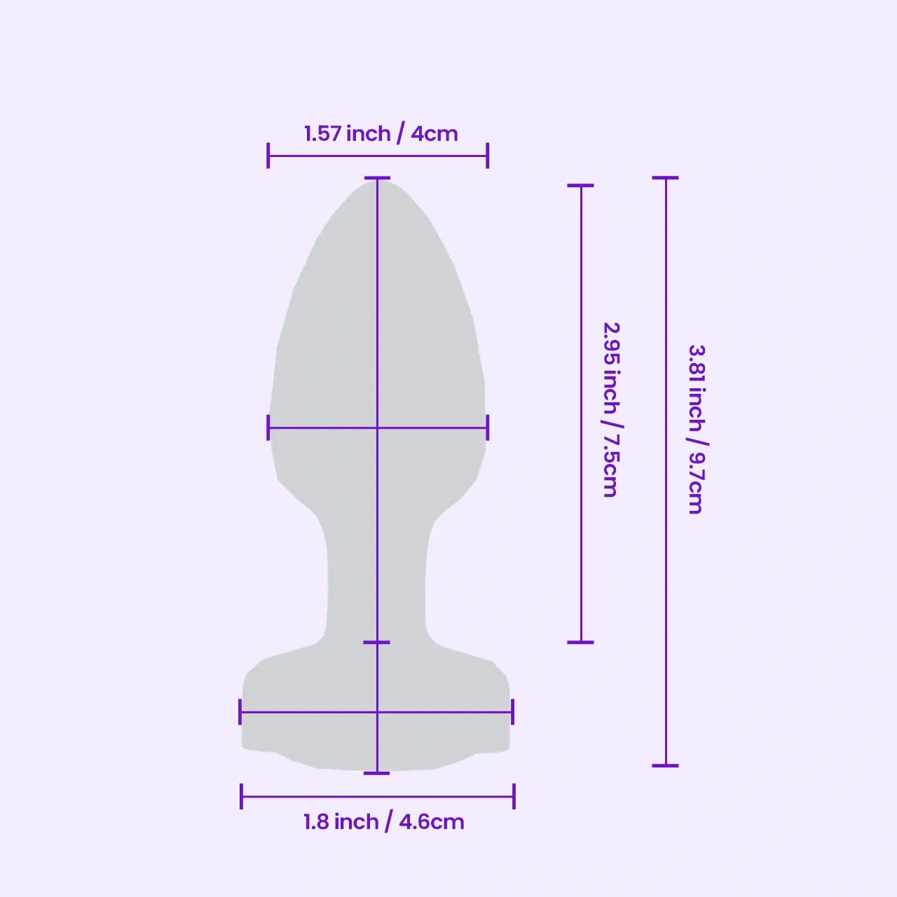 Beisar Piet 2 buttplug zwart met licht en trilling