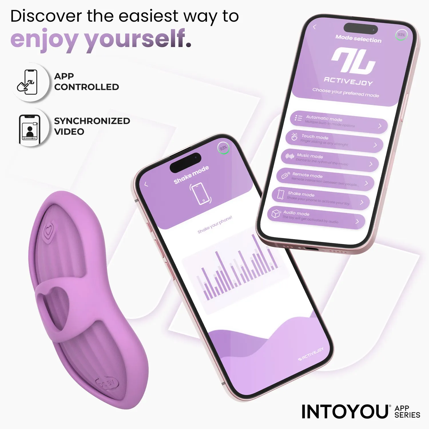 Intoyou Laia vingerstimulator met warmte lavendel