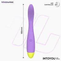 Intoyou Neya G-spot vibrator met app paars gebogen