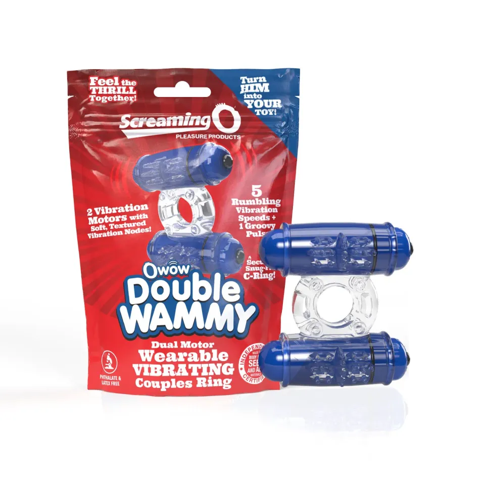 Screaming O Double Wammy 4B vibrerende cockring duo-motor