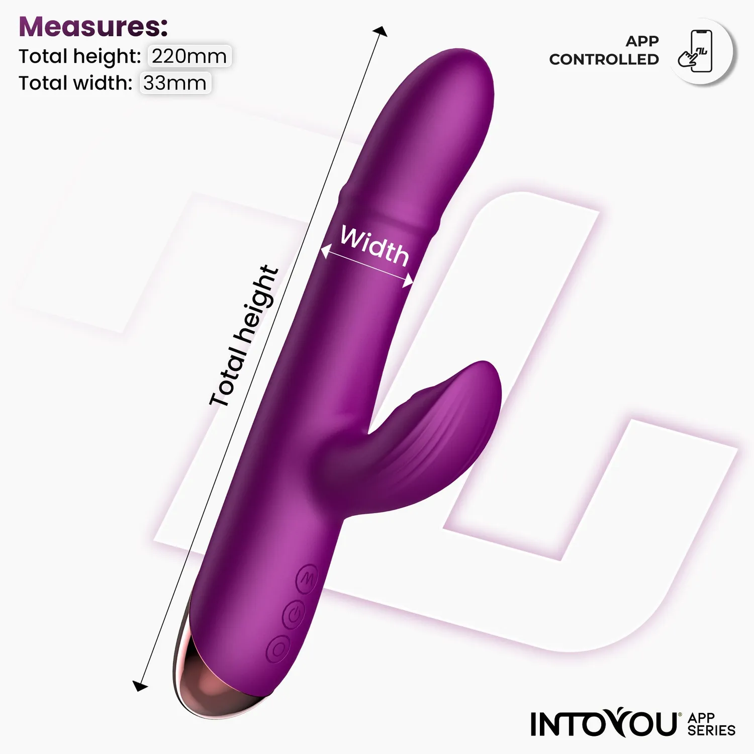Intoyou Sendel vibrator met app ballen en pulsatie