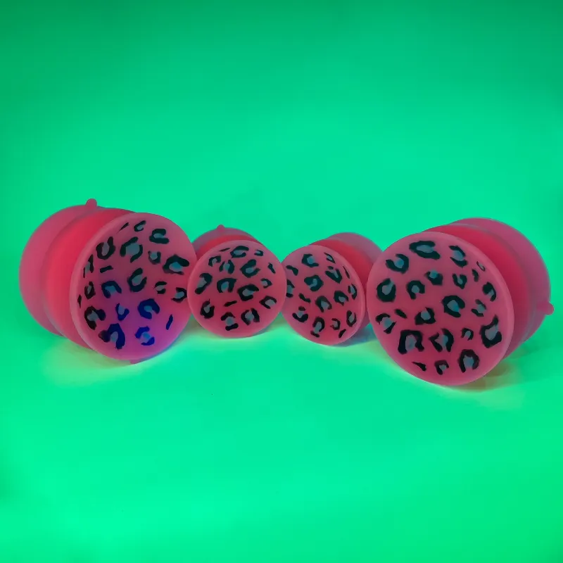 Tentickle dubbelzijdige zuignap Vio-Leopard #1 small glow