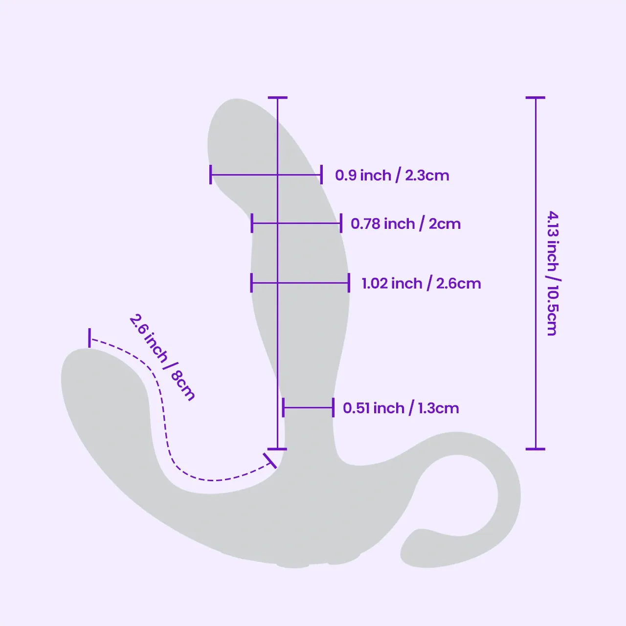 Beisar Petalwish prostatemassager met app zwart
