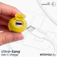 Intoyou NexEgg vibratie-ei geel/paars met app 10 standen