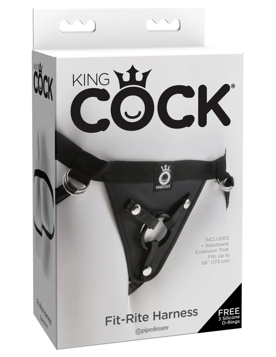 Pipedream King Cock Fit Rite Harness harnas zwart