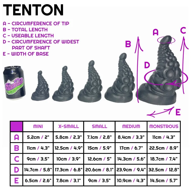 Tentickle Tenton Hawaiian Shirt dildo small soft glow