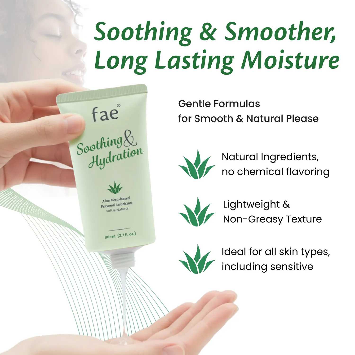 Fae Aloe Vera glijmiddel op waterbasis 80 ml mild