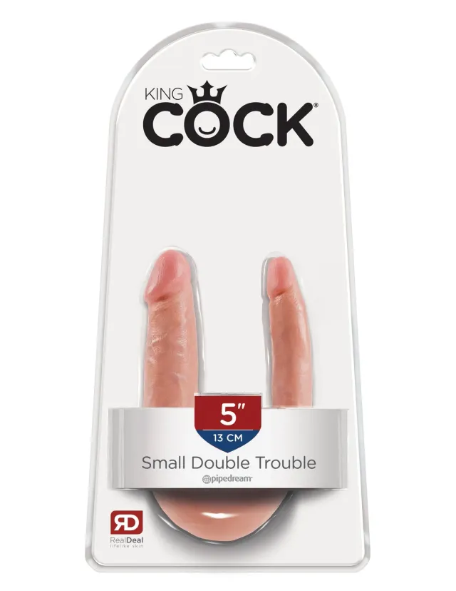 Pipedream King Cock Small Double Trouble Dubbele Dildo 5 inch Realistisch