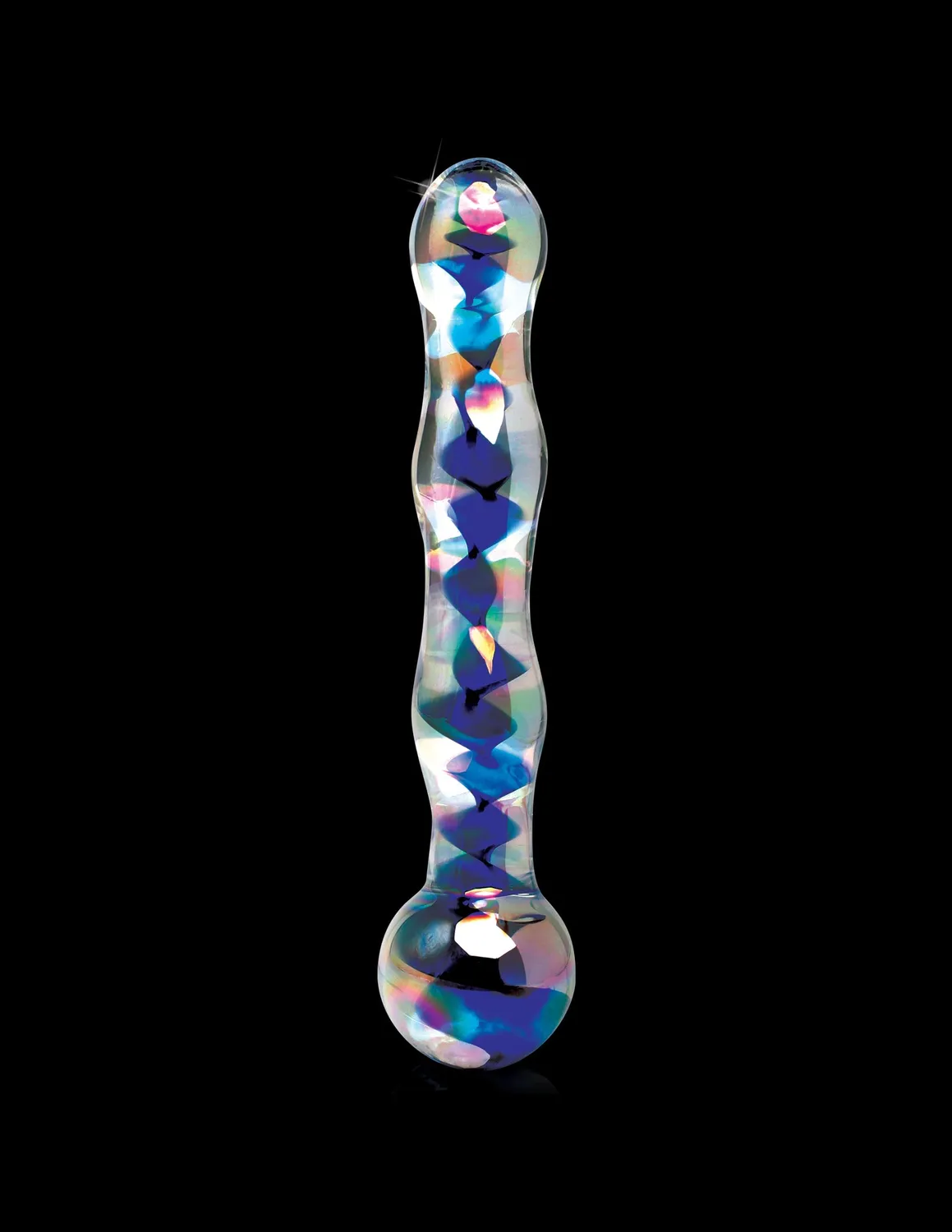 Pipedream Icicles No. 8 glazen dildo transparant blauw