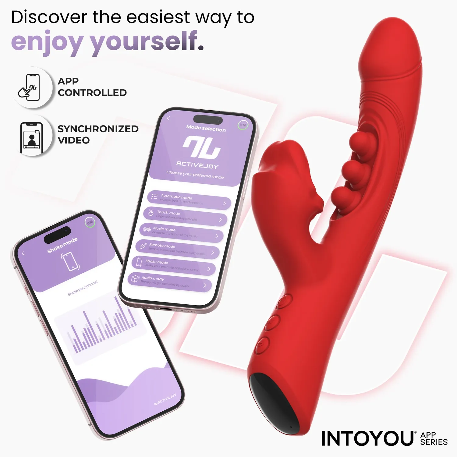 Intoyou Trixy vibrator tapping biting met app LED