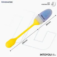 Intoyou NexEgg vibratie-ei geel/paars met app 10 standen