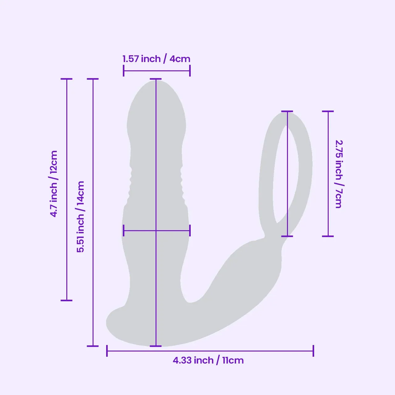 Beisar Petalwish 2 prostaatvibrator zwart met appbediening