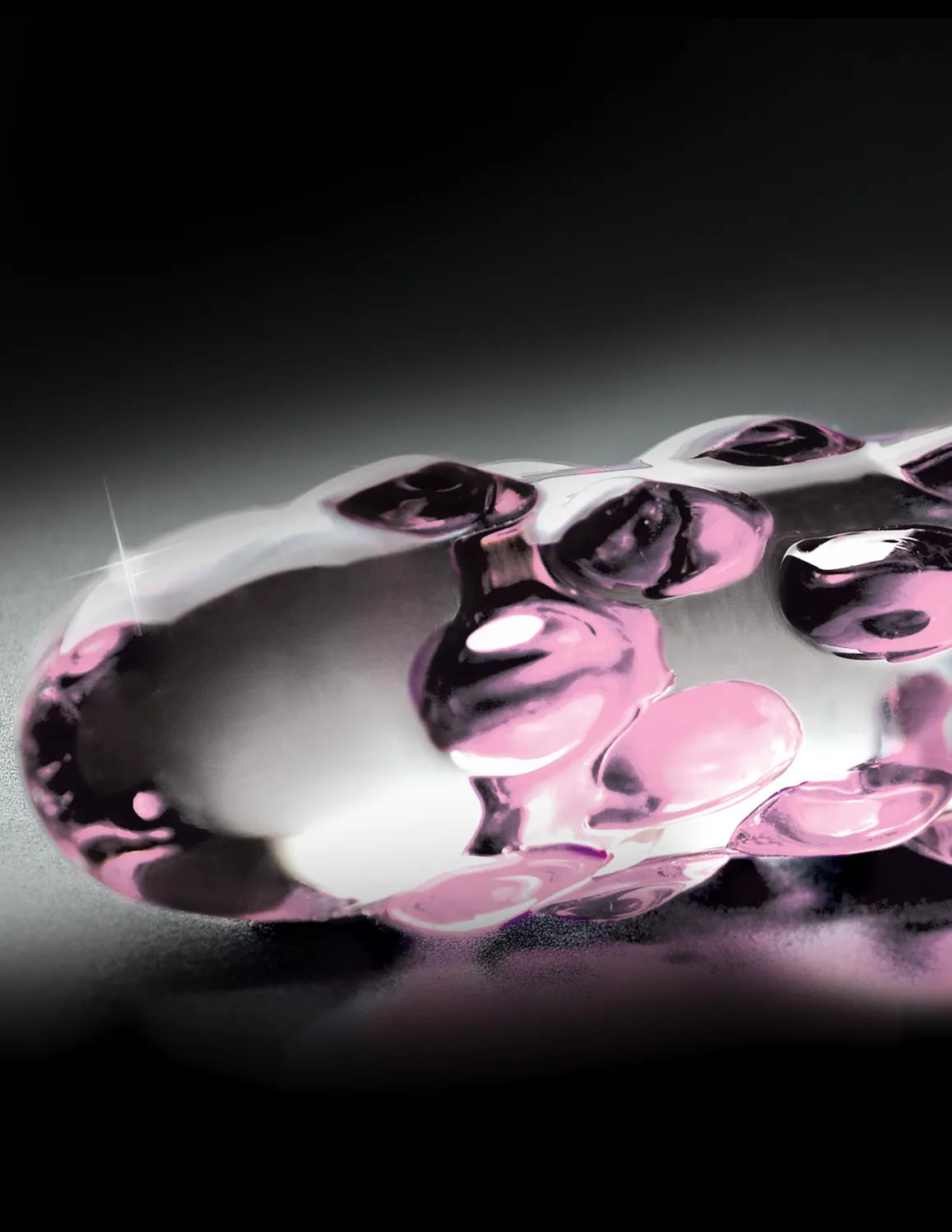 Pipedream Icicles No. 7 glazen dildo transparant roze