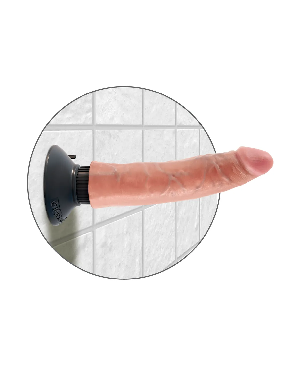 Pipedream King Cock 7" Vibrating Cock vibrator licht