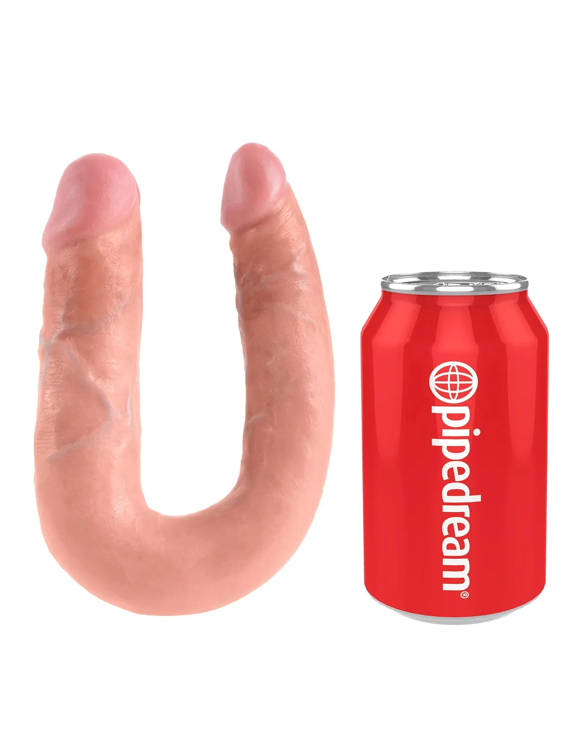 Pipedream King Cock Medium Double Trouble dubbele dildo licht