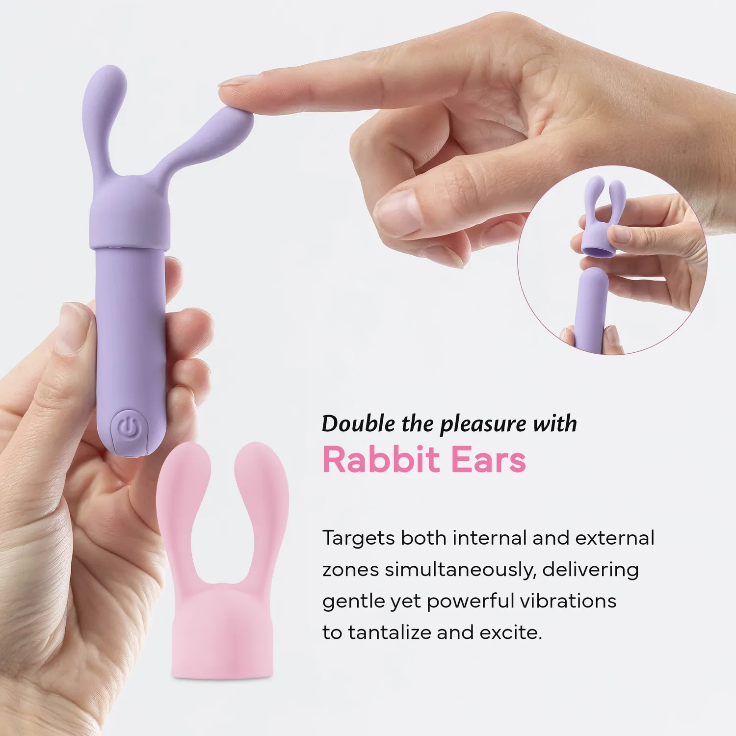 Fae Joy bullet vibrator met opzetstukken