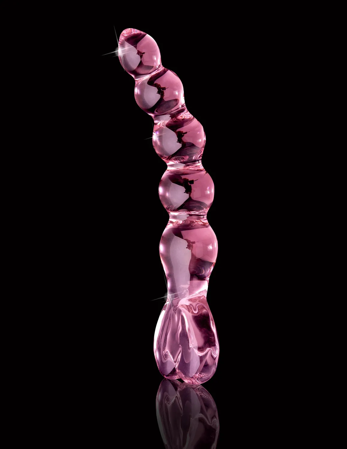 Pipedream Icicles No. 43 glazen dildo roze gebogen