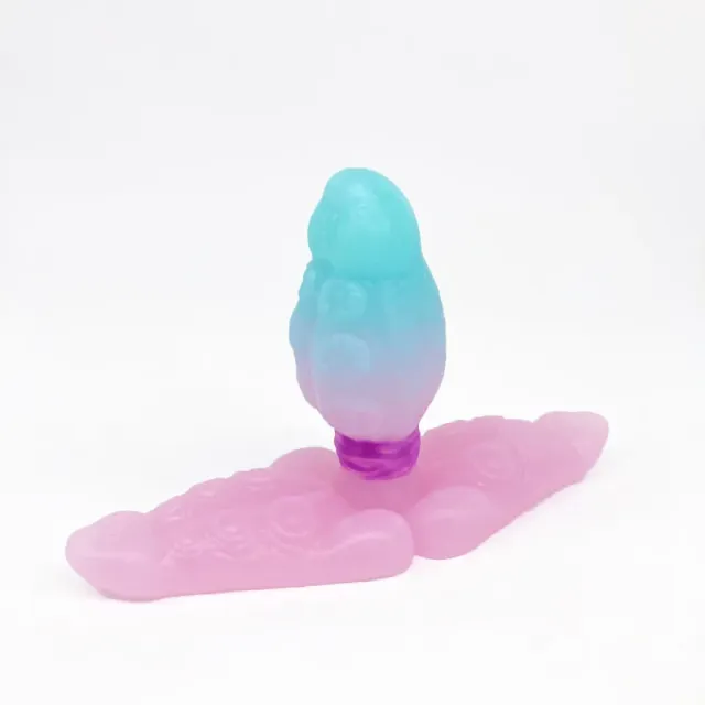 Tentickle Skwee Ice n Glow vaginaplug small met large base