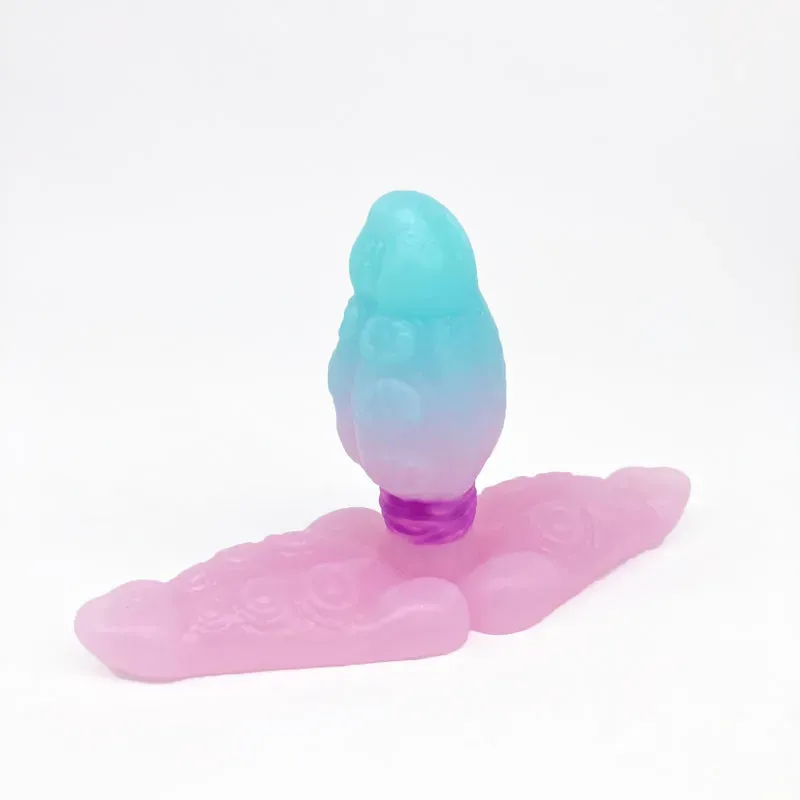 Tentickle Skwee Ice n Glow vaginaplug small met large base