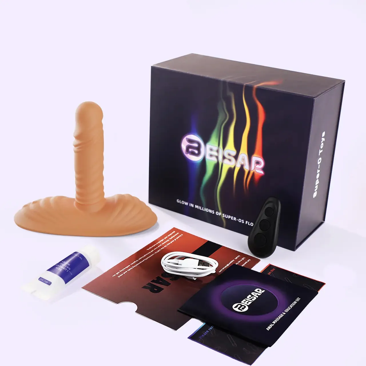 Beisar Pinhead prostaatvibrator beige 7-in-1 stuwend