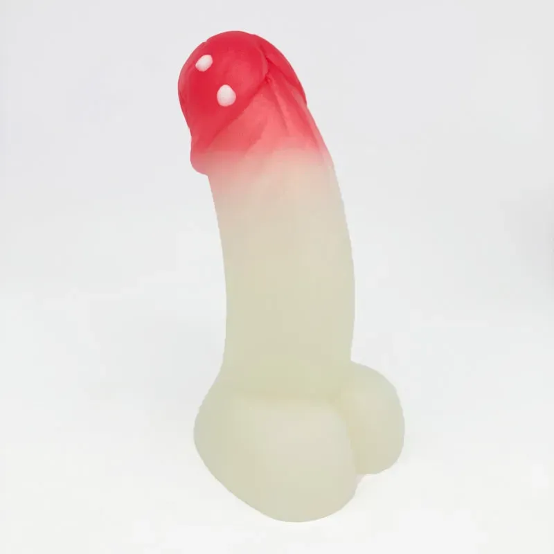 Tentickle Woodsman Mushroom dildo medium super soft glow