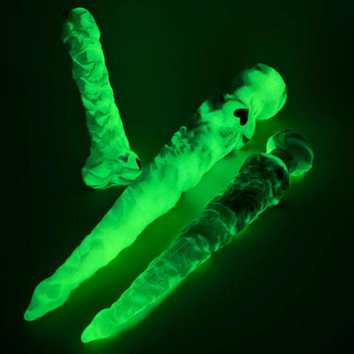Tentickle Tendriss Enby Love dildo medium glow in dark