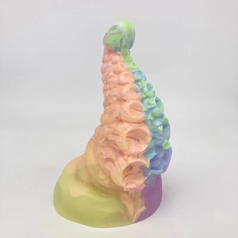 Tentickle Tenton Pastel Mix Rainbow dildo medium zacht