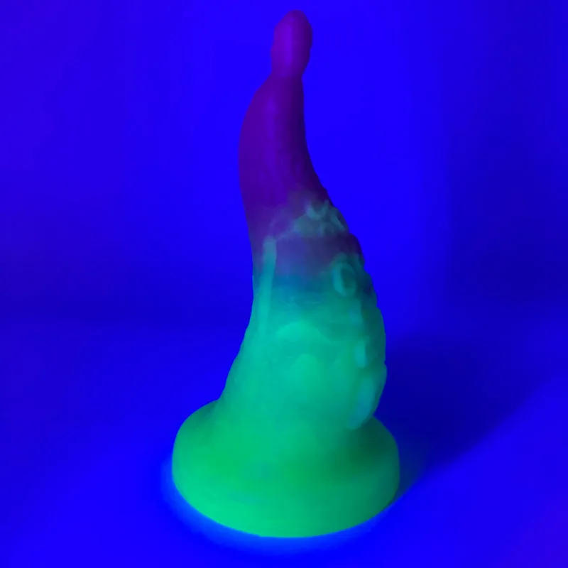 Tentickle Greb Mermaid Lemonade dildo medium UV glow