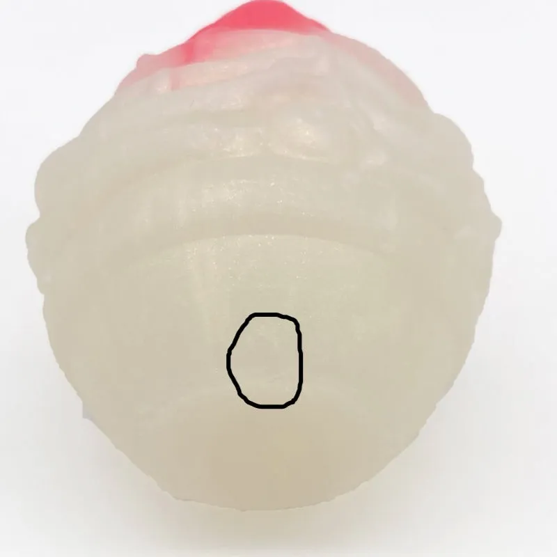 Tentickle Eye Scream GITD Medium #2 kegel balletje glow in the dark
