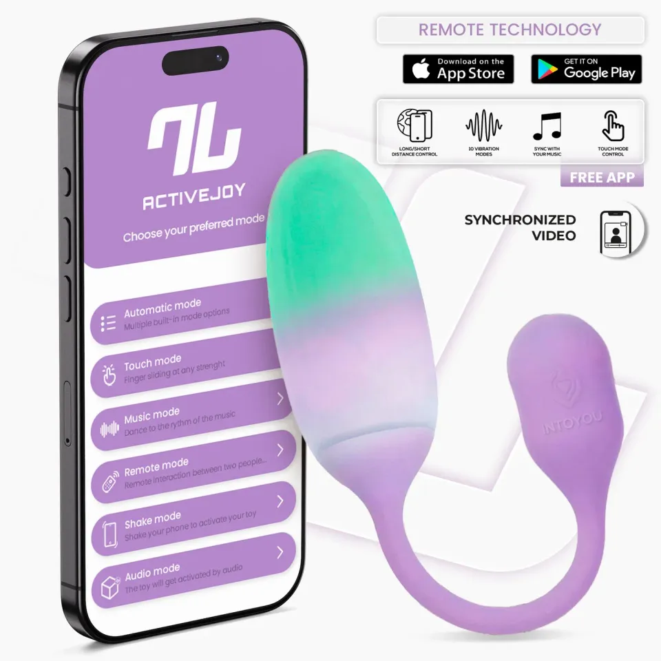 Intoyou NexEgg Vibratie Ei Lila met App