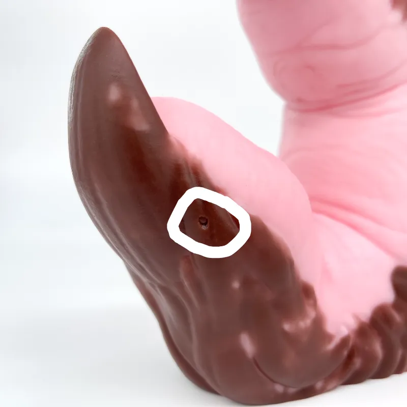 Tentickle Wölfing Signature dildo bruin roze monstrous