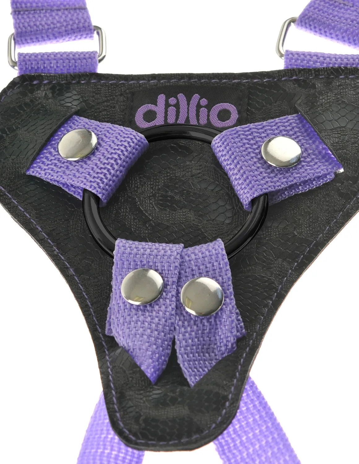 Pipedream Dillio 7 Strap-On Suspender Harness Set paars-zwart