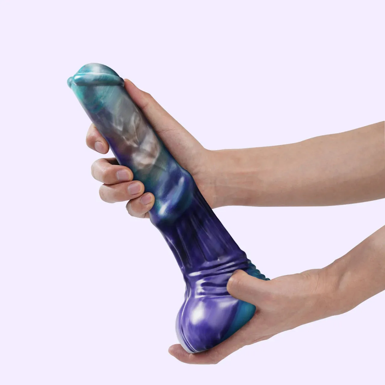 Beisar Faunus fantasy dildo blauw-goud trillend