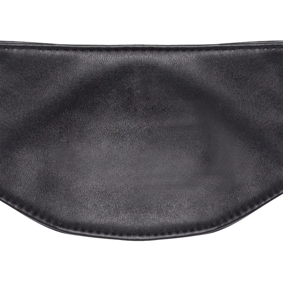 Lux Fetish Faux Leather Strap-On Harnas Zwart Vegan