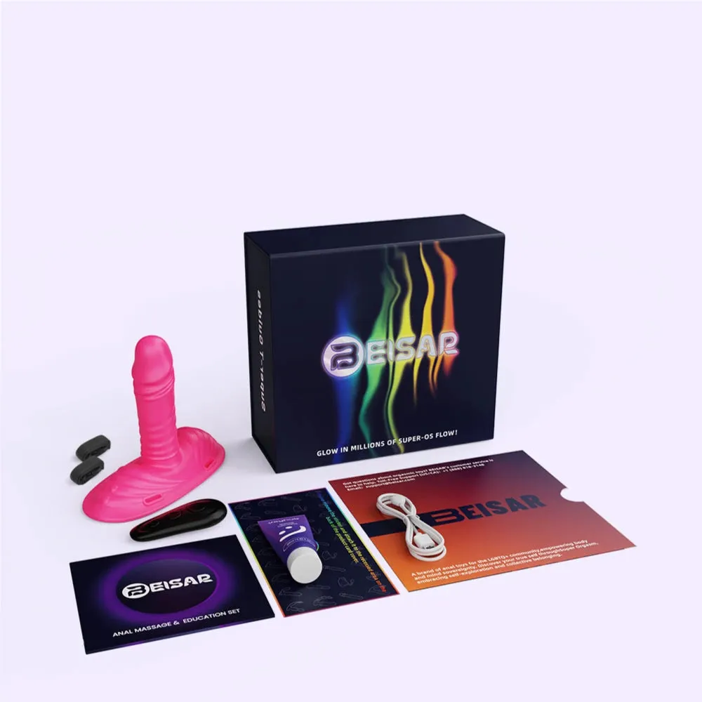 Beisar Pinhead 4 oprijvibrator roze 9 standen met app
