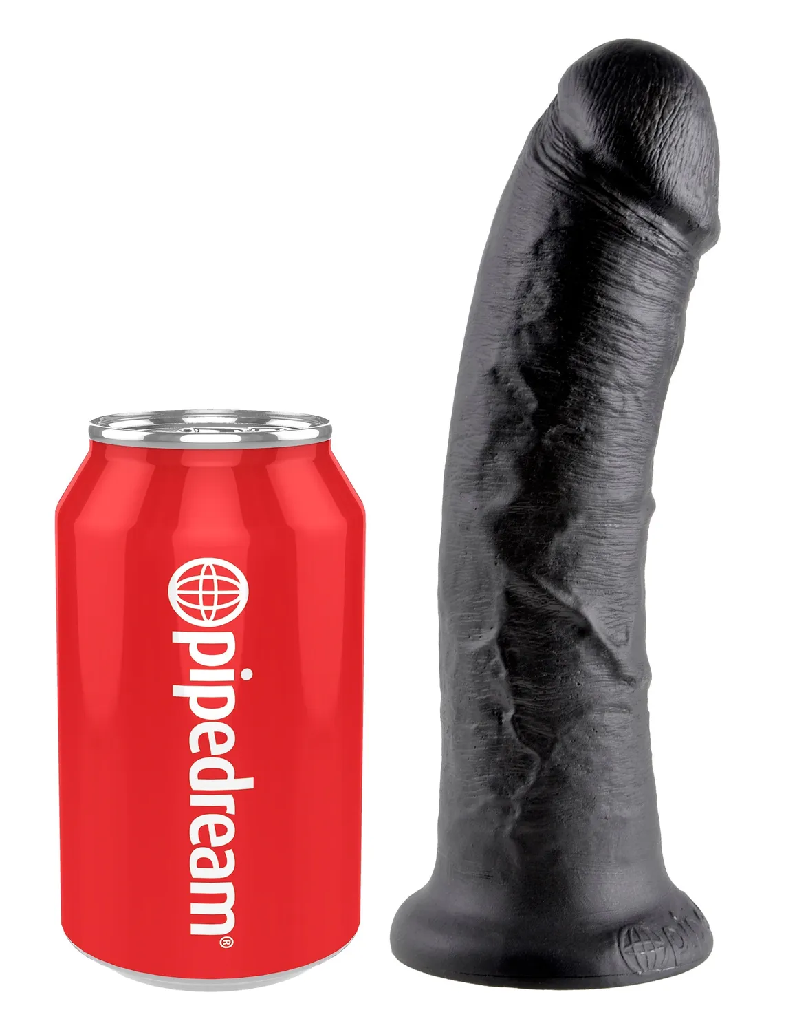Pipedream King Cock 8" Cock dildo zwart met zuignap