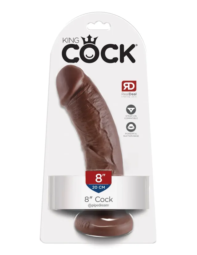 Pipedream King Cock 8 inch Cock dildo bruin realistisch