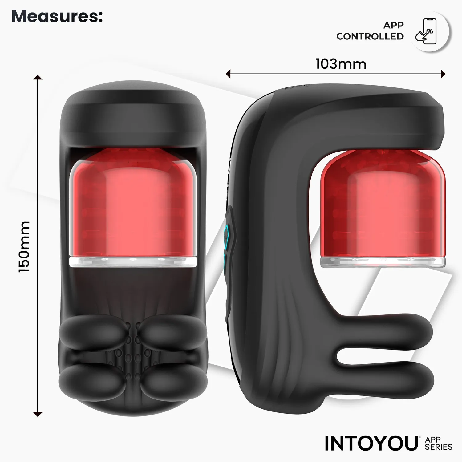 Intoyou Torky roterende masturbator met app 3 motors