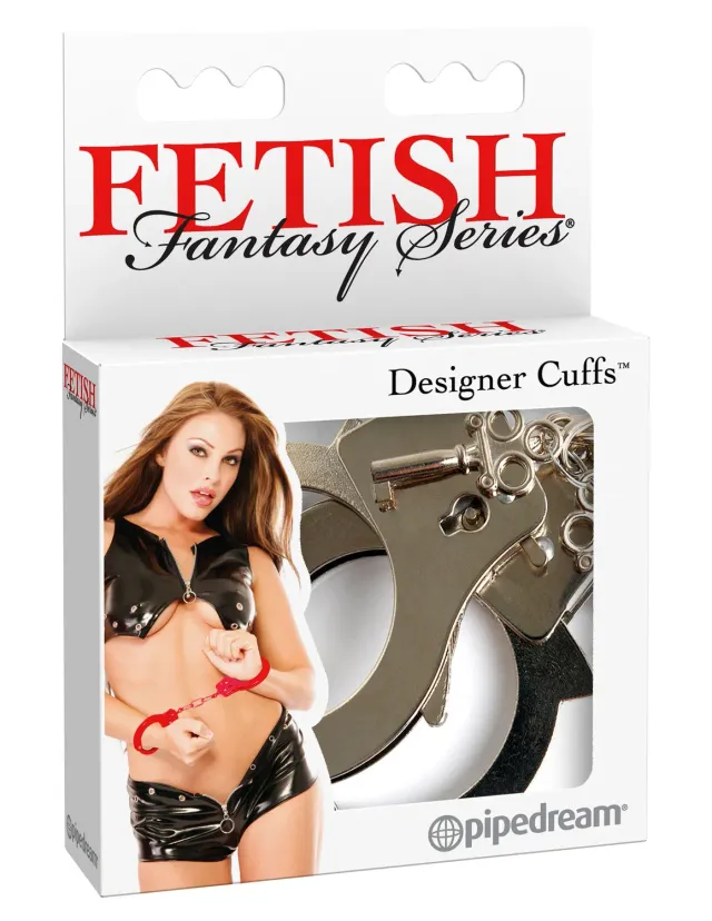 Pipedream Fetish Fantasy Designer Metal Handcuffs handboeien zilver
