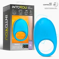 Intoyou Ringo vibrerende penisring blauw met app