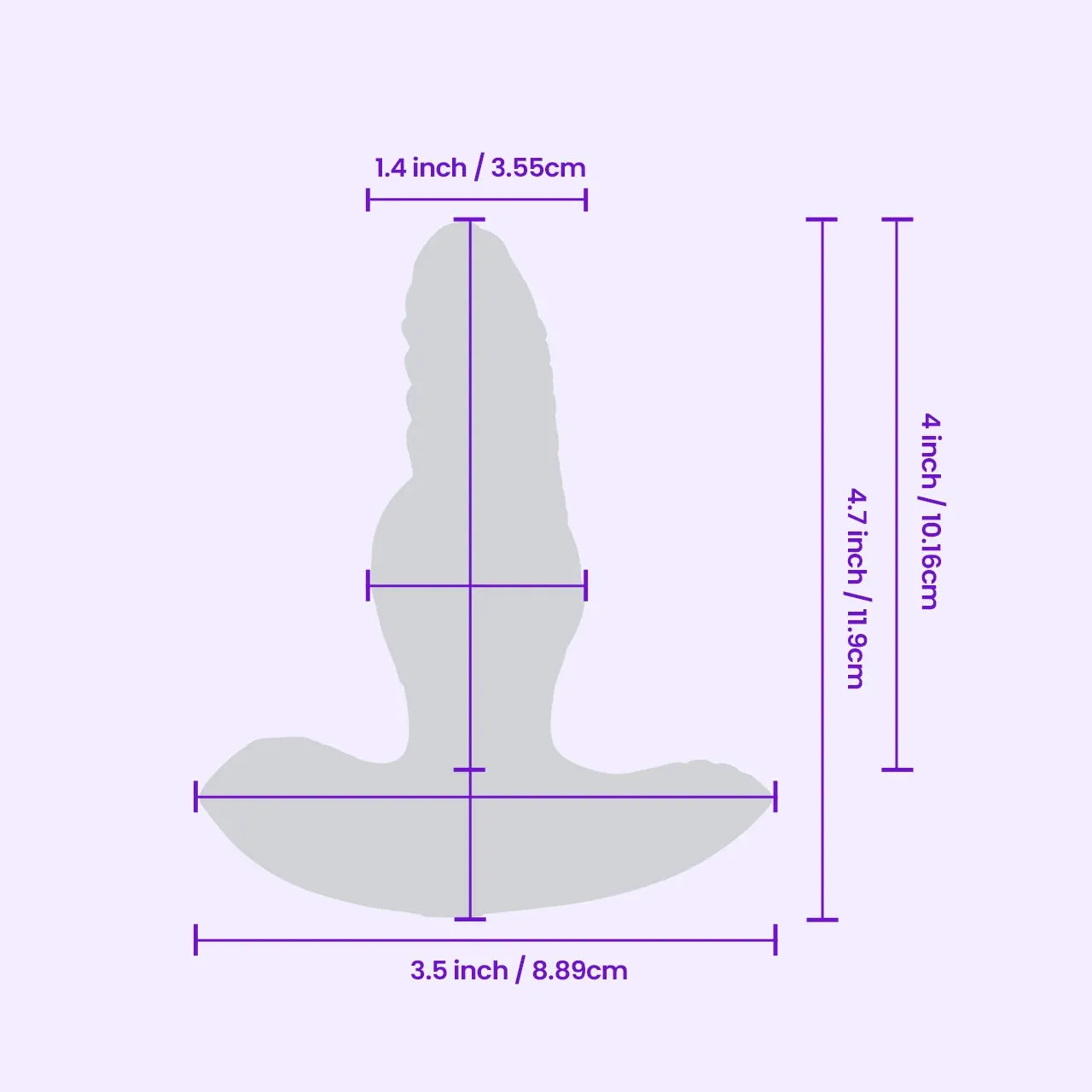 Beisar Prowler roterende vibrator deep blue glow