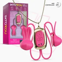 Intoyou Tickly Vibrerende Tepelklemmen met App