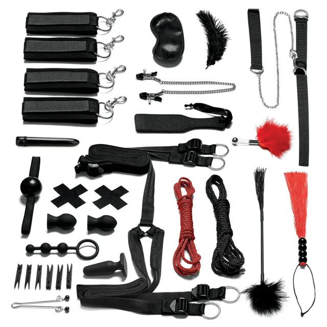 Lux Fetish Bondage In-A-Box bed restraint set 20-delig