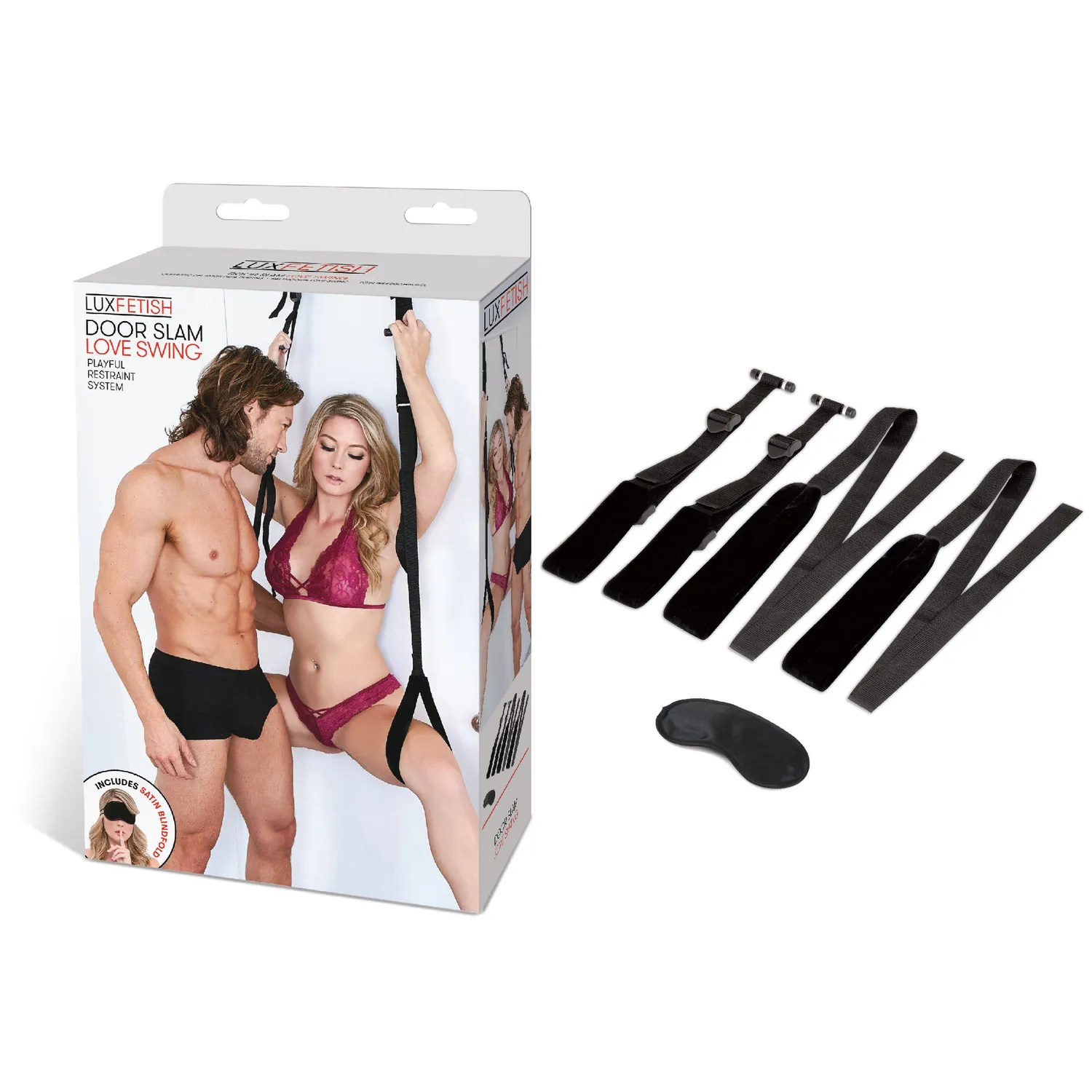 Lux Fetish Door Slam seksschommel voor deur