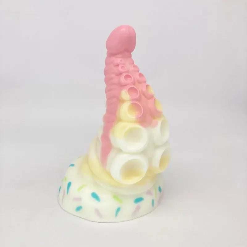 Tentickle Tenton Cake Drip dildo medium handpainted