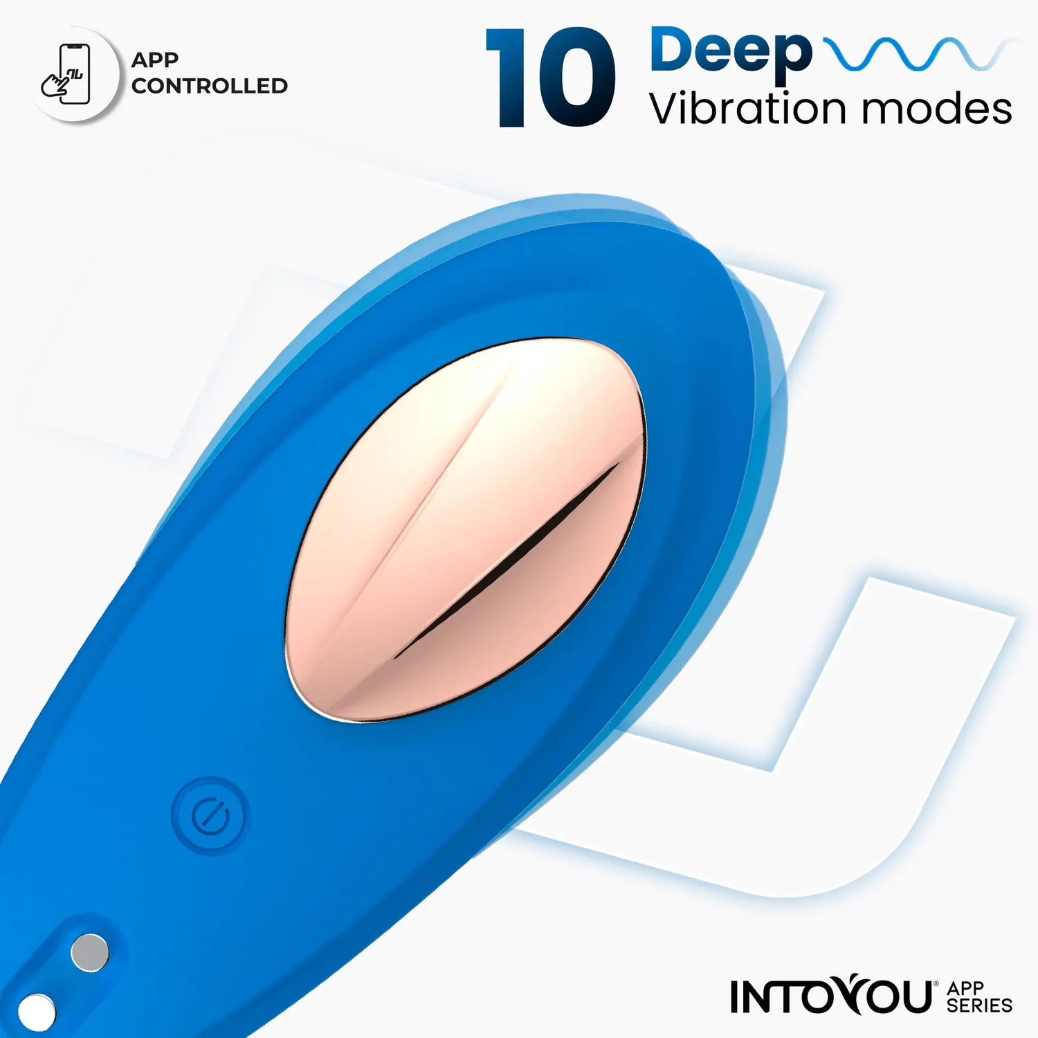 Intoyou slipvibrator met app blauw