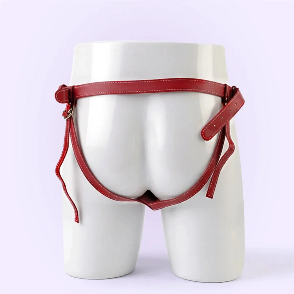 Beisar Strap-On harnas saddle red verstelbaar