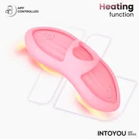 Intoyou Laia verwarmende vingervibrator met app roze