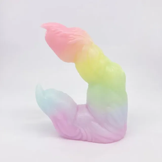 Tentickle Wölfing Pastel Shimmer Rainbow dildo Medium zacht