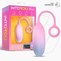Intoyou Vibratie-ei met App Blauw Roze waterdicht